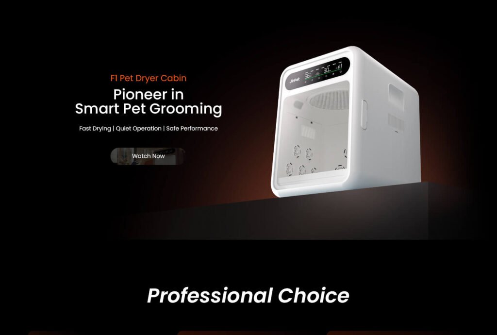 cabaña secadora de pelo para mascotas f1