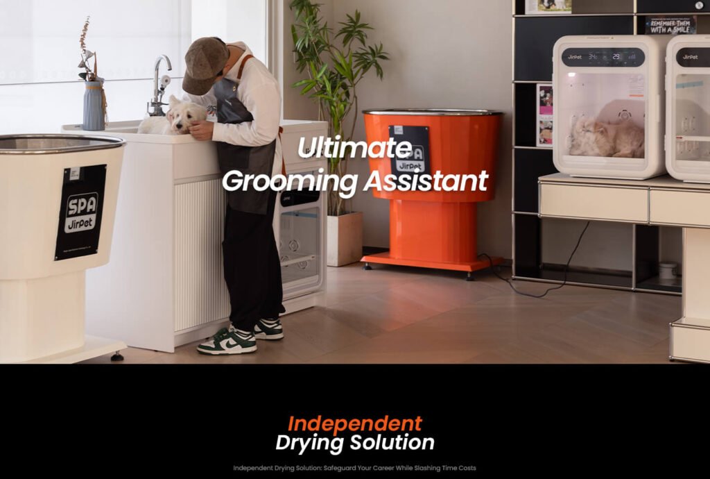 cabaña secadora de pelo para mascotas f1