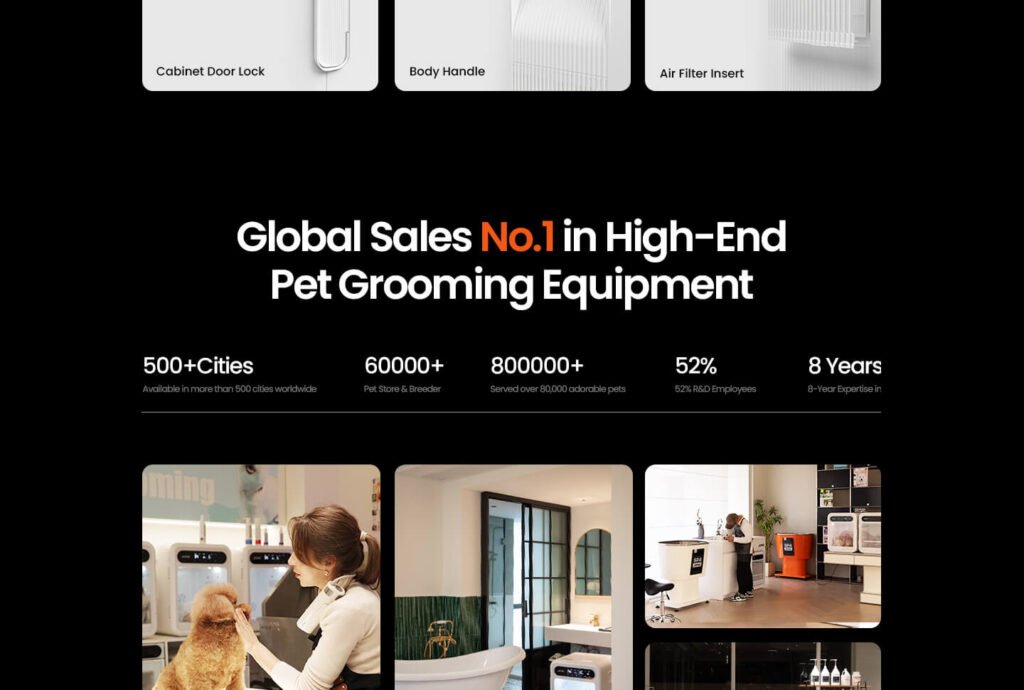 cabaña secadora de pelo para mascotas f1