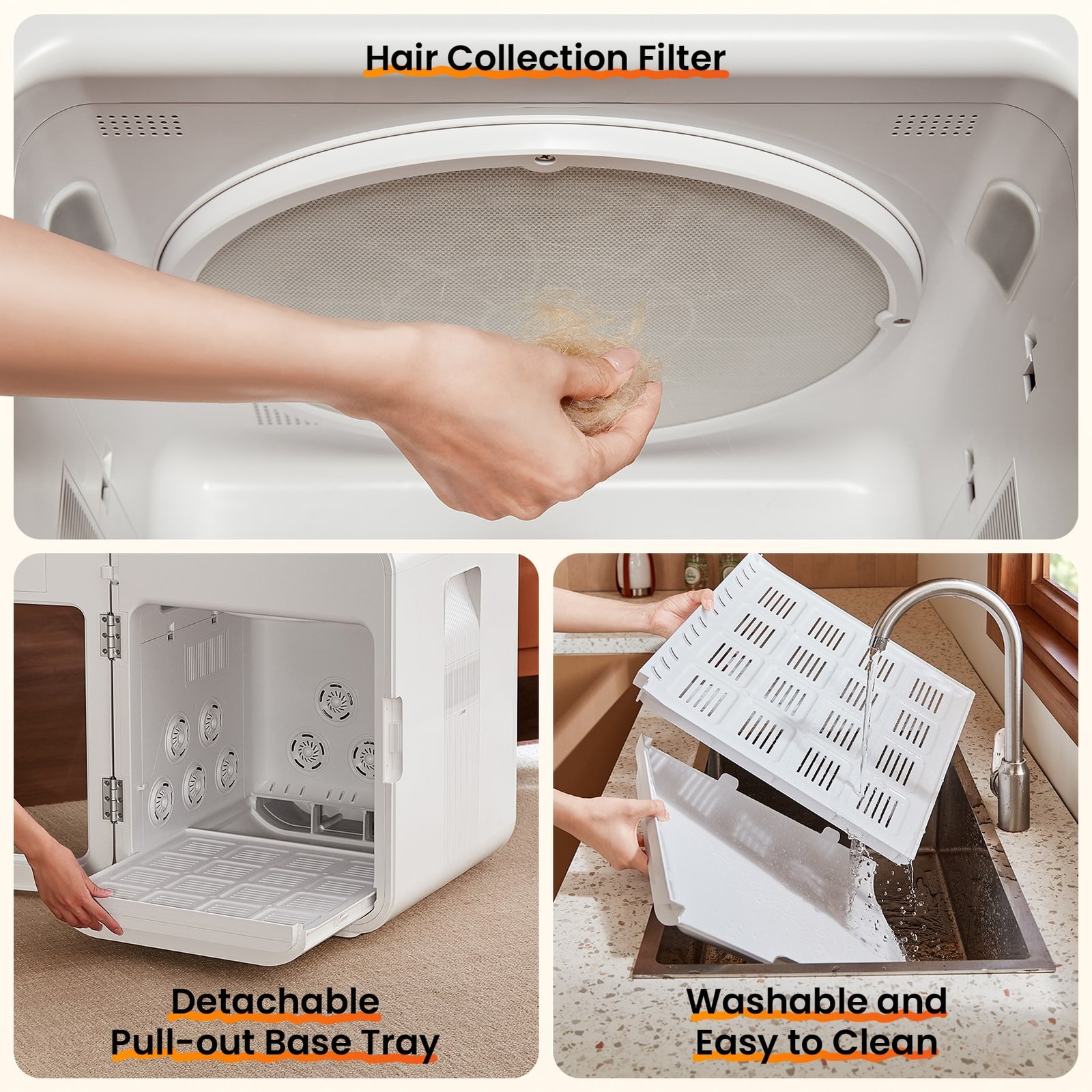 cabaña secadora de pelo para mascotas f1